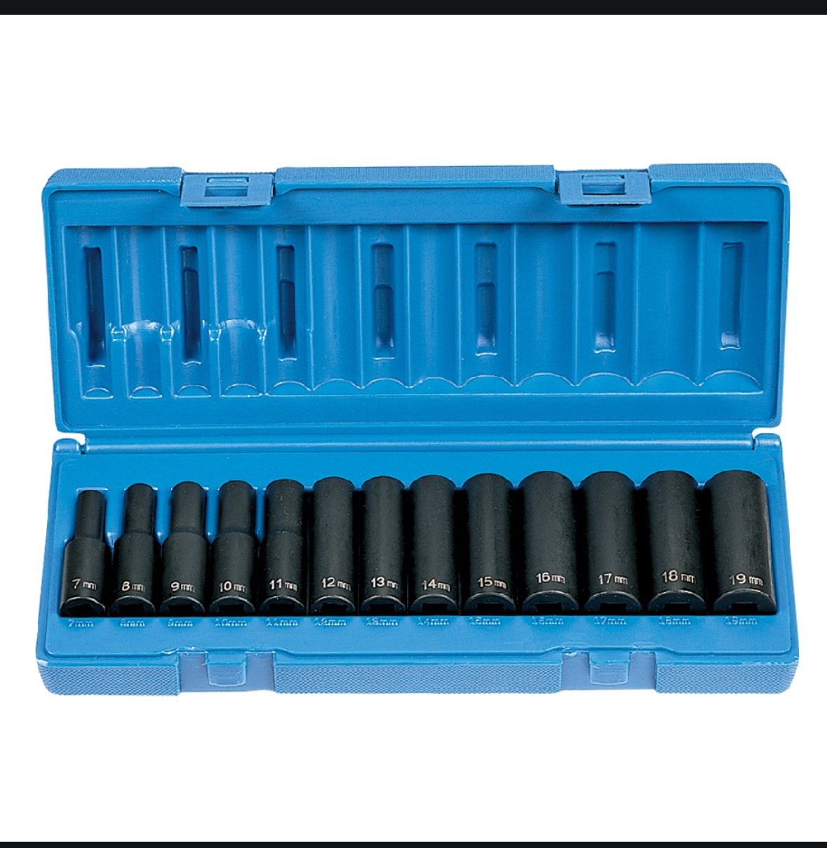 Grey Pneumatic *1213MD 13 pc 3/8in drive Deep Well 6 pt Metric Impact Socket Set
