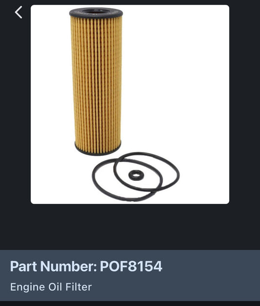 Primeguard oil filter POF 8154