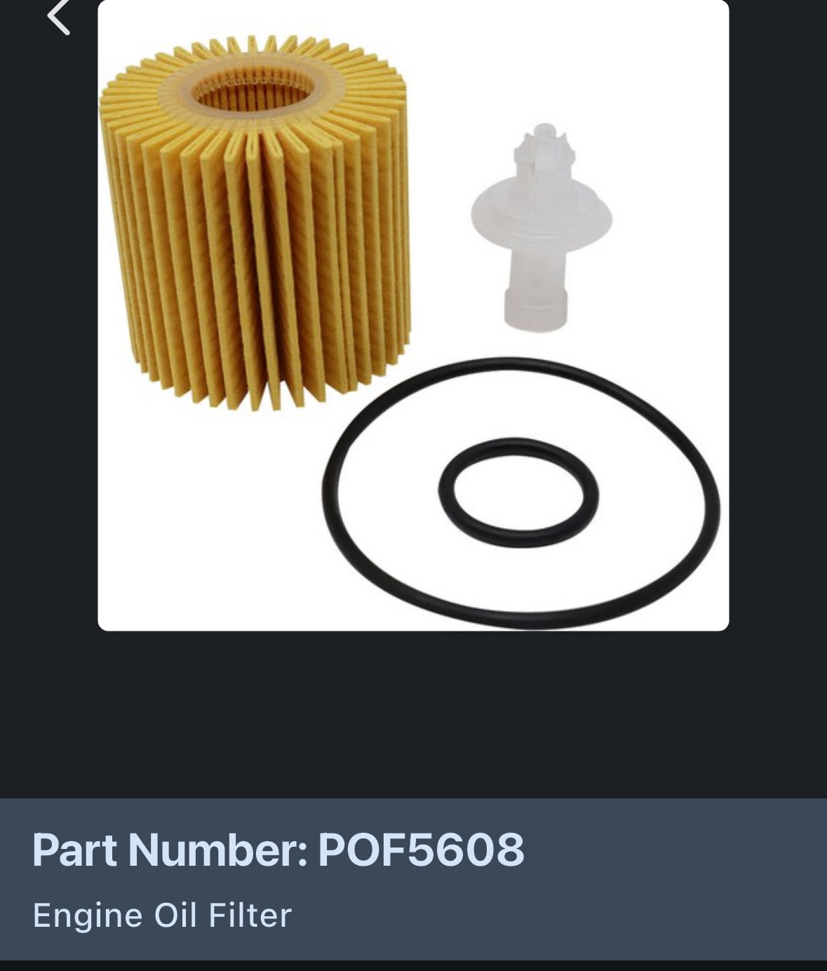 Primeguard oil filter POF 5608