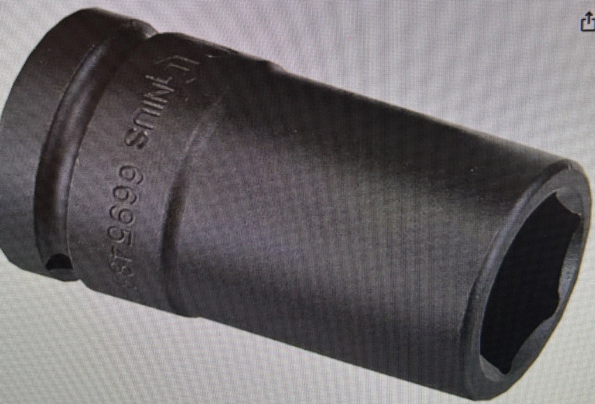 Genius Tools Socket 3/4” Dr 1-1/2” Deep Wheel Impact Socket