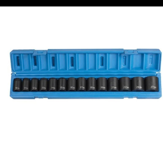 Grey Pneumatic 1/2 ” DR 14 PC Socket Set, 1412M