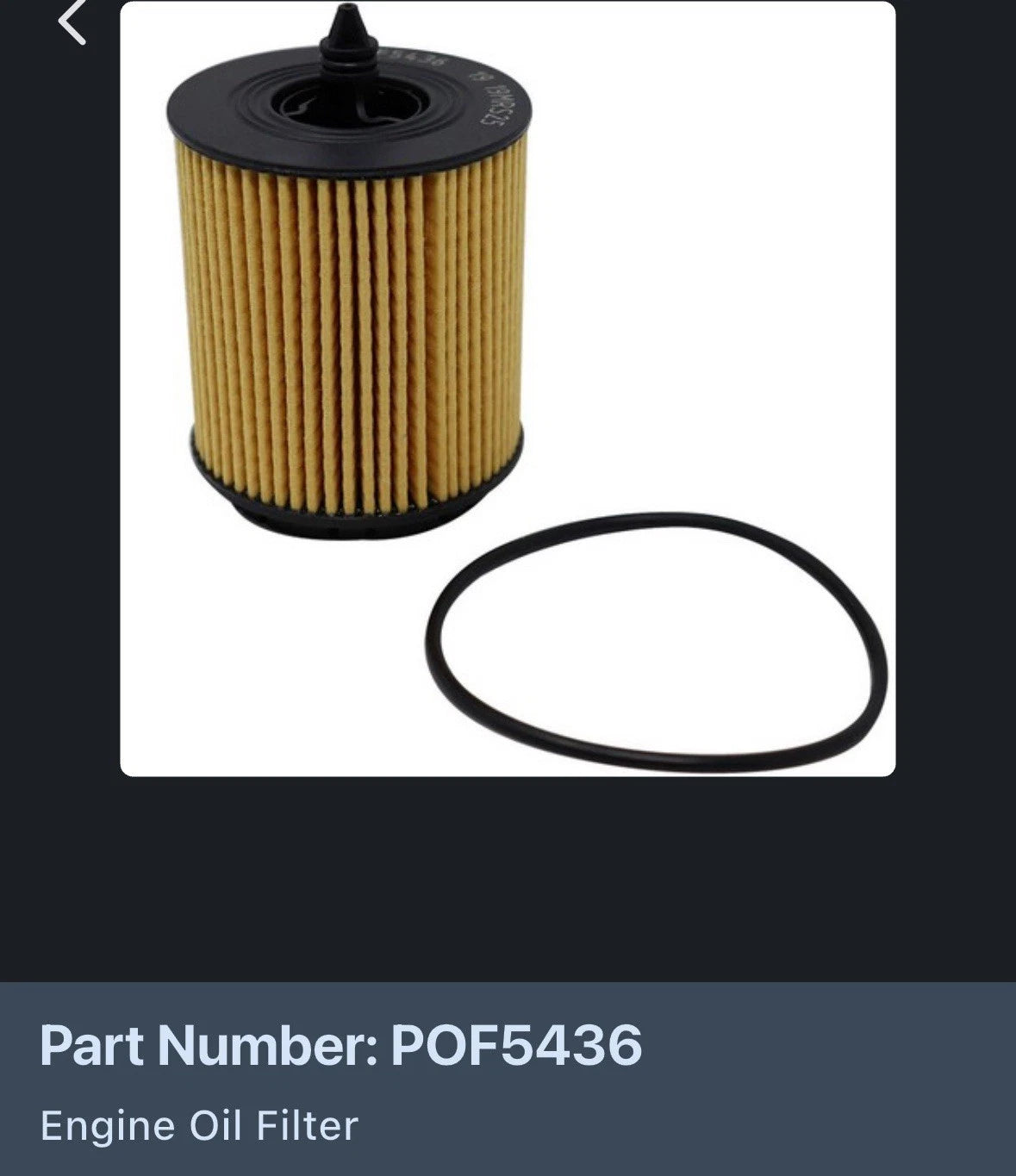 Primeguard oil filter POF 5436