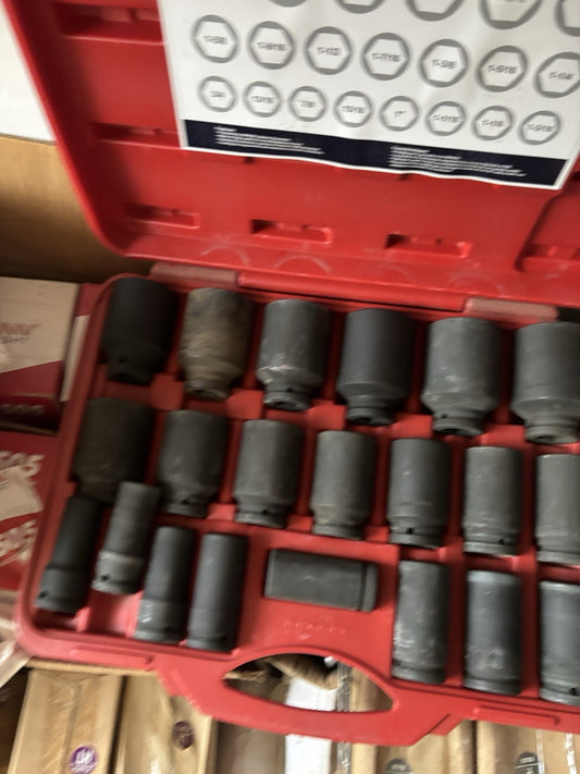 GENIUS TOOLS 21 PIECE 3/4" DR. SAE DEEP IMPACT SOCKET SET,DI-621S